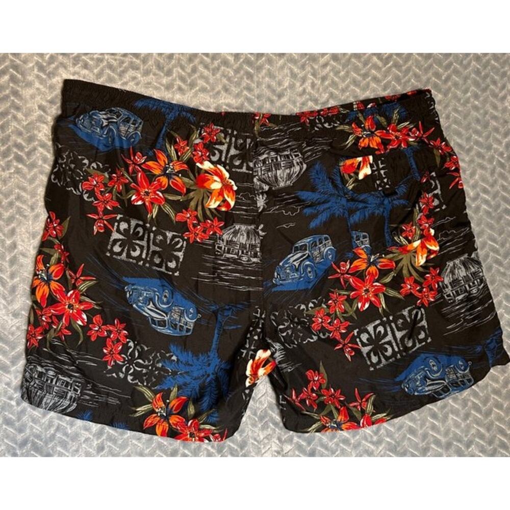 Faded Glory Throwback Hawaiian Surf/Board Short Swim Size 2XL Tropical Resort